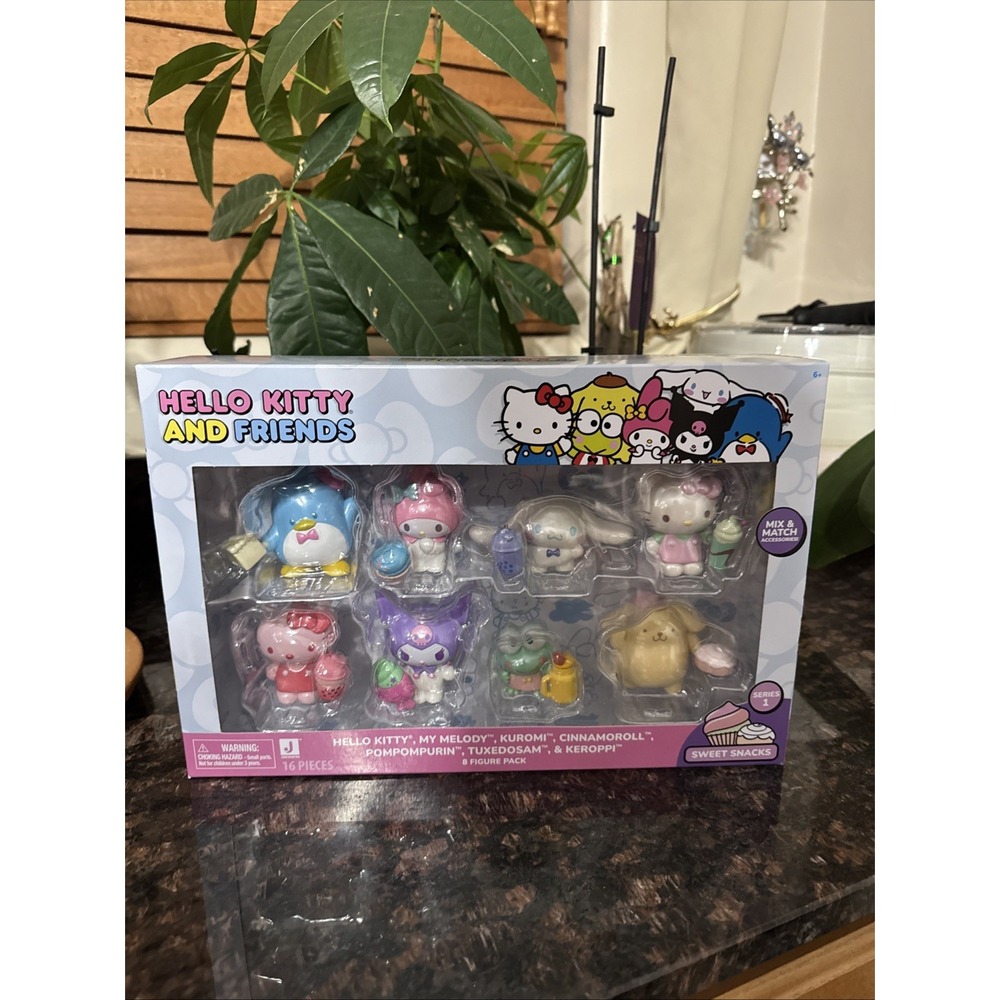 Hello Kitty And Friends SWEET SNACKS 8 Figure Pack Sanrio 2024 NEW